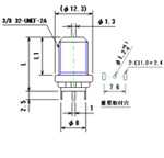 With mount cap. For chassis or PCB